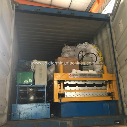 Galvanized metal roofing panel double layer machine